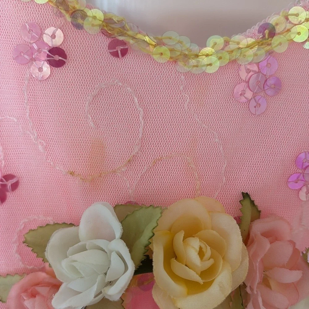 Pink and Yellow Floral Child Ballet Princess Costume